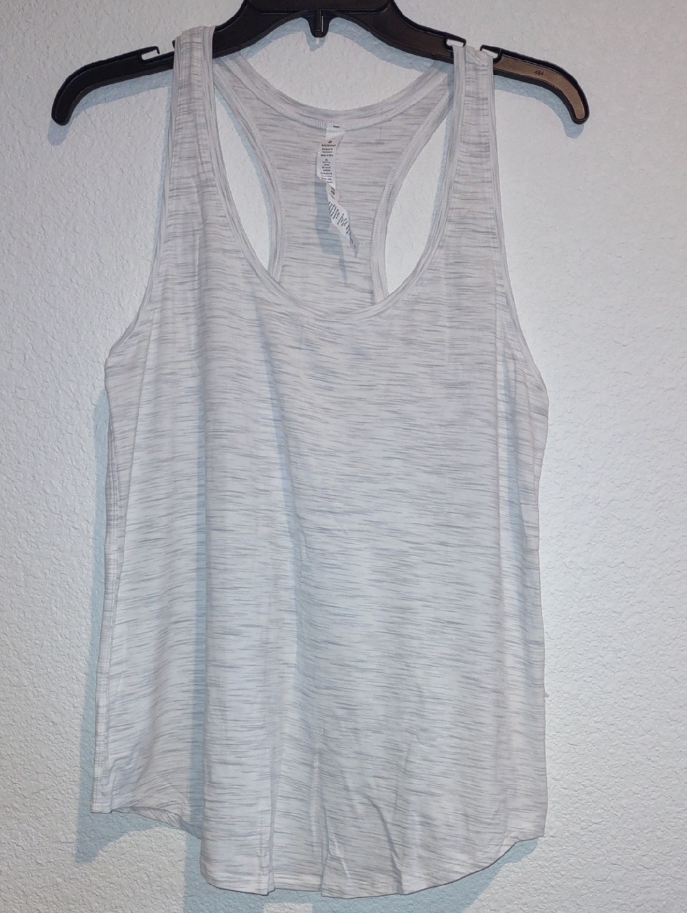 lululemon athletica Light Heather Gray Racerback Tank Size 10